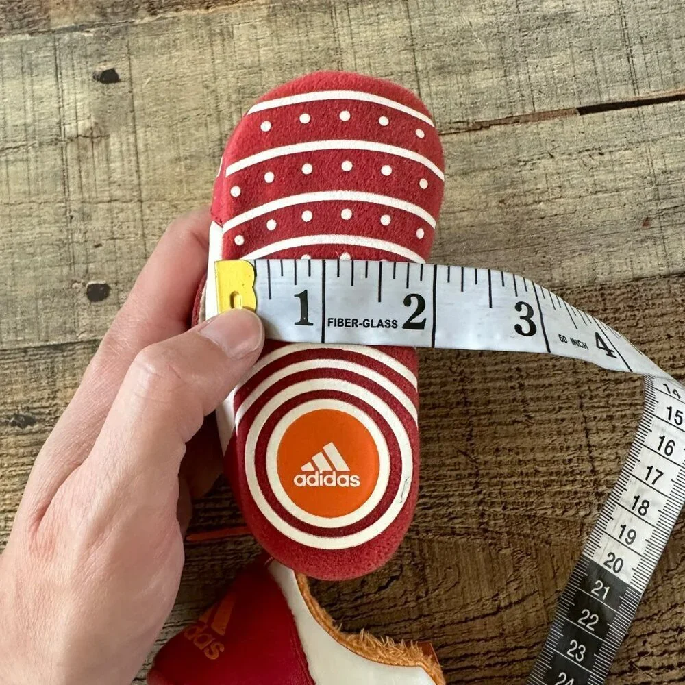 Adidas Fisher Price Vintage Baby Boys Red Orange Crib Shoes